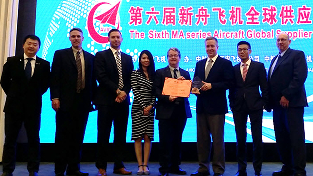 Rockwell Collins receives AVIC/XAC Best Support Award